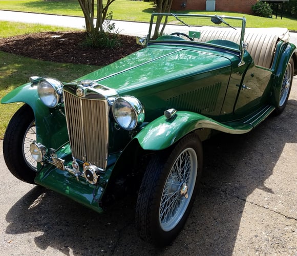 1947 MG MG TC Tan Leather