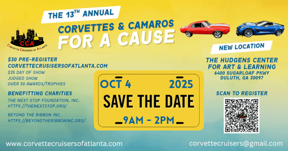13th Annual Corvettes and Camaros for a Cause