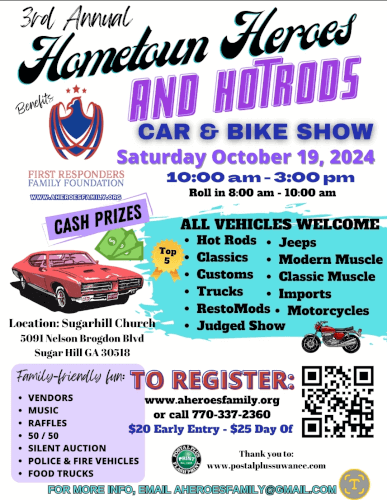 Hometown Heroes and Hotrods Car and Bike Show 