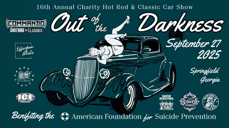 16th Annual Commando Customs "Out Of The Darkness" Hot Rod & Classic Car Show  