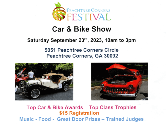 Annual PEACHTREE CORNERS FESTIVAL Car & Bike Show